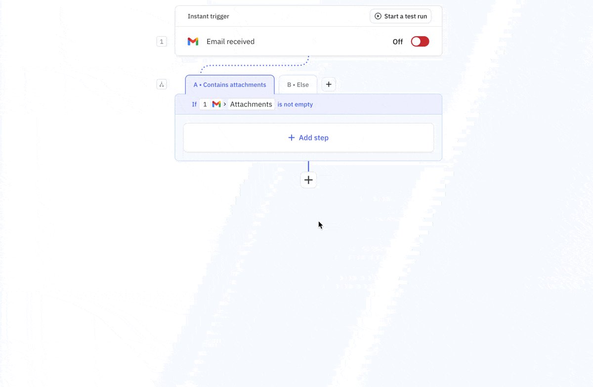 Animated demonstration of adding additional paths to an existing path group by clicking the plus button